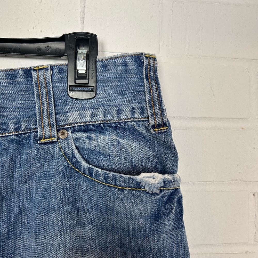American Eagle Distressed Jean Mini Skirt - Picture 2 of 5